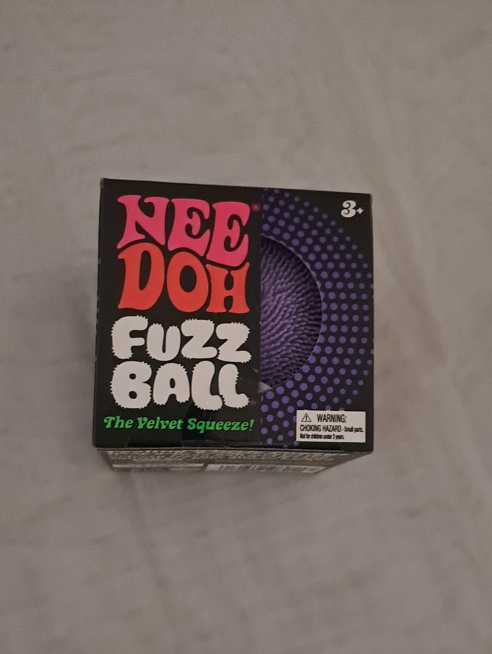 Fuzz Ball Velvet Squeeze Toy - Purple